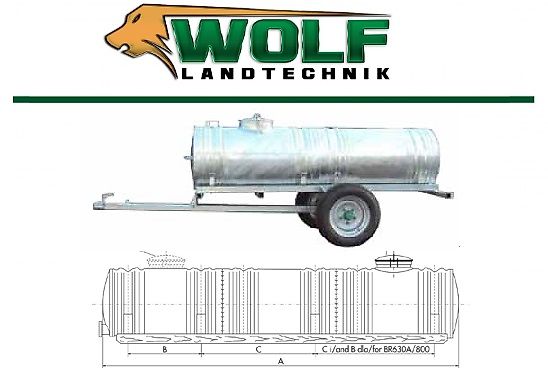 Wolf-Landtechnik GmbH Wasserfass MINI 400L (Fahrwerk optional)